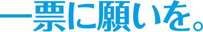 一票に願いを。