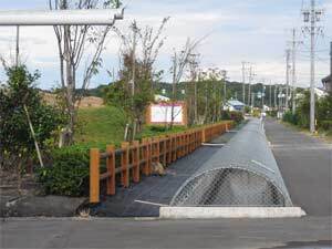 写真:現在の水路状況3(嶺田用水と平田用水は合流)