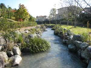 写真:大井川…分水工から池までの導水路