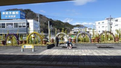 写真:修善寺駅北口モニュメント