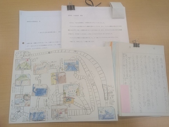 写真:子供たちの作った水の授業成果