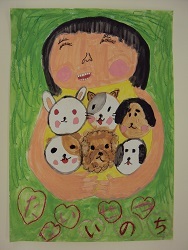 写真:県知事表彰を受賞した絵画