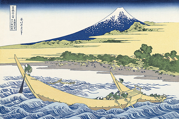 絵:葛飾北斎「東海道江尻田子の浦略図」