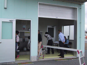 写真：焼津市脱塩施設給水風景