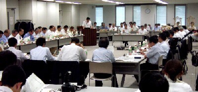 写真：平成18年度静岡県防災会議の模様