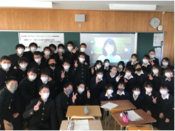 写真：県立清水東高校講演会