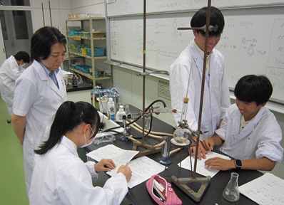 写真：実験をしている様子