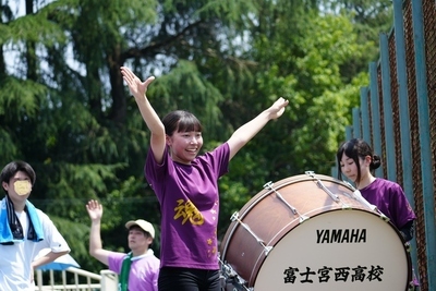 写真：応援団の様子