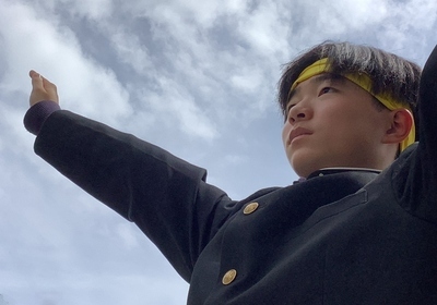 写真：応援団員