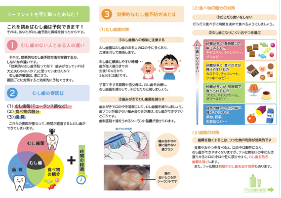 歯科啓発リーフレット裏