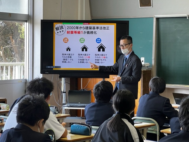 写真：学校防災教育