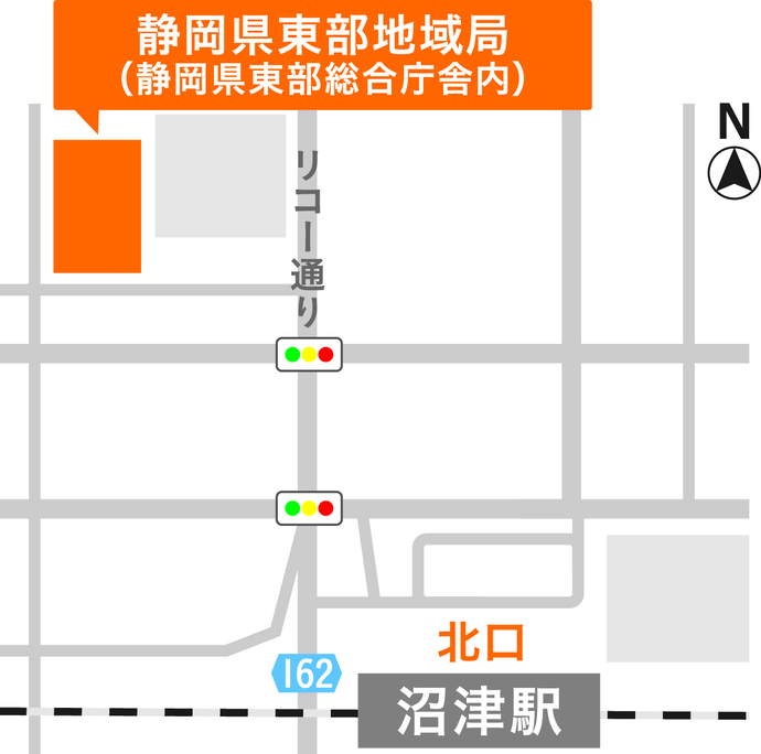 地図：静岡県東部地域局