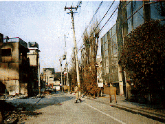 阪神淡路大震災の長田地区の被害写真2