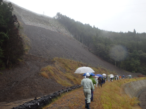 写真：門島地すべり