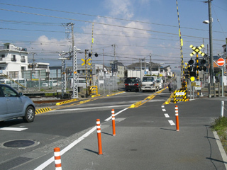 写真:高田踏切