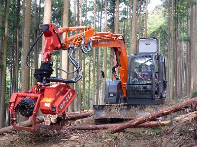 写真:木材生産
