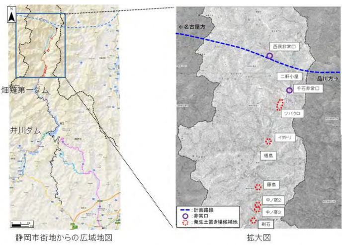 位置図:発生土置き場計画