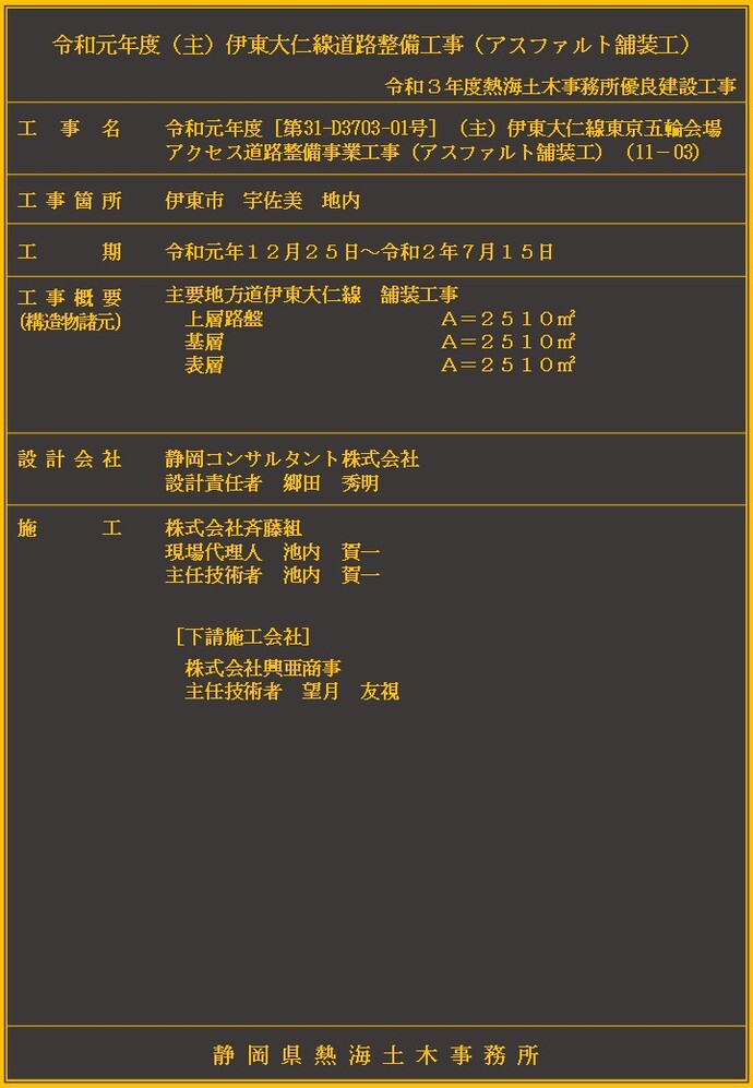 デジタル工事銘板