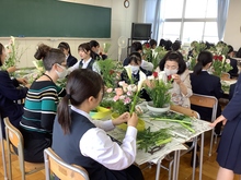 写真:部活や防災訓練などでも英語を使用しています