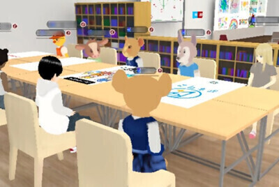 画像:バーチャルスクールの様子(イメージ)