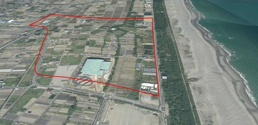 写真：遠州灘海浜公園（篠原地区）整備予定地　全景