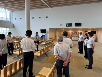 富士山静岡空港説明会の様子(空港施設見学)