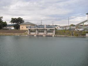 写真:栃山頭首工全景