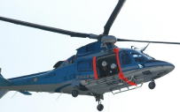 写真：ヘリコプター救助等の様子