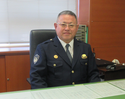 写真：清水警察署長