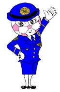 イラスト:女性警察官