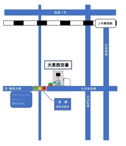 地図：大里西交番