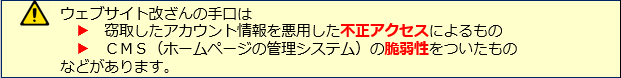 画像：改ざん手口について