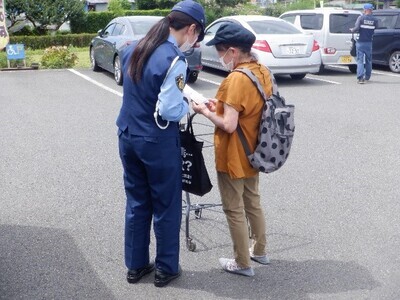 令和5年7月14日　詐欺被害防止・犯罪被害者支援広報活動を実施