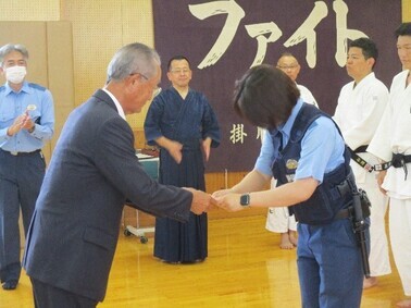 写真：令和5年8月31日　柔道・剣道夏季特別訓練納会を開催