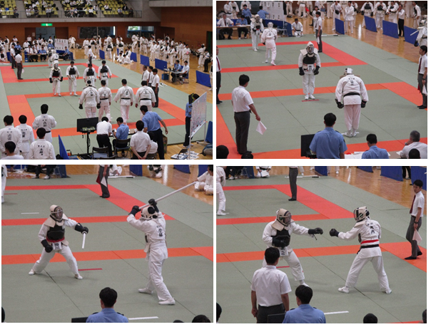 写真：逮捕術大会出場