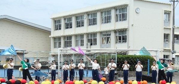 画像：警察音楽隊鑑賞会と防犯のお話を聞く会