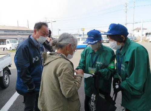 写真：R6.1.15　特殊サギ被害ゼロの日広報キャンペーン（JA遠州夢咲浜岡中央支店）