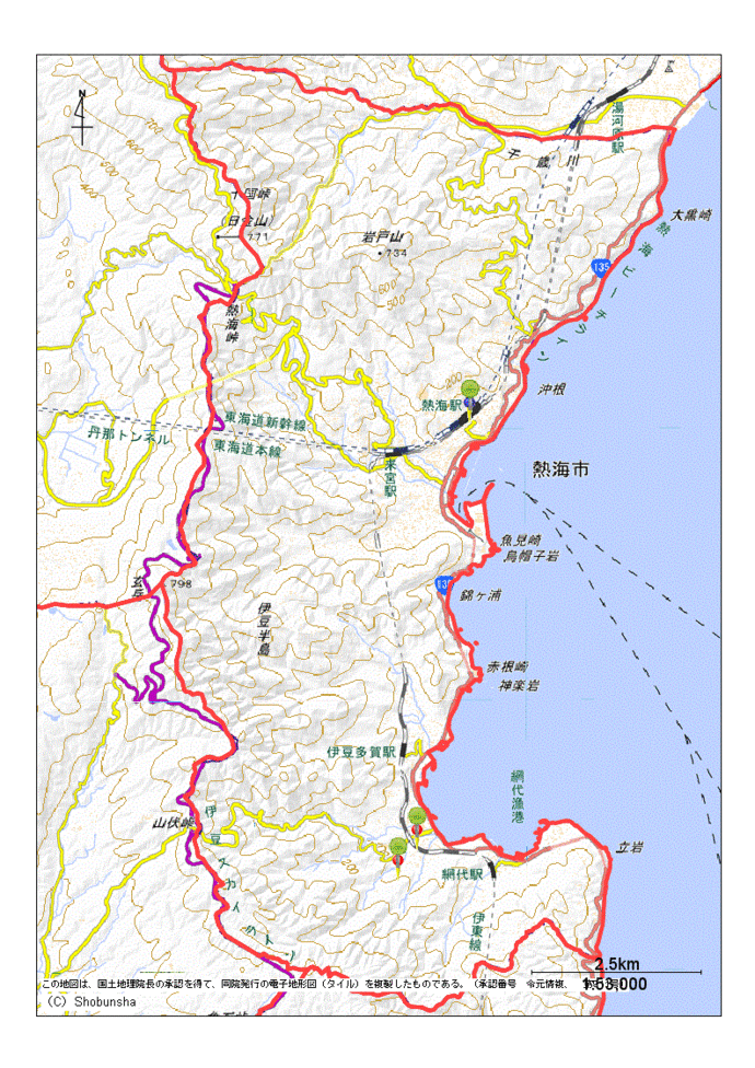 熱海市地図