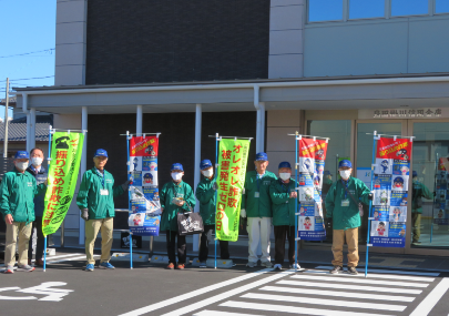 写真：令和7.2.14　島田掛川信用金庫菊川南支店における特殊サギ被害ゼロの日広報キャンペーン