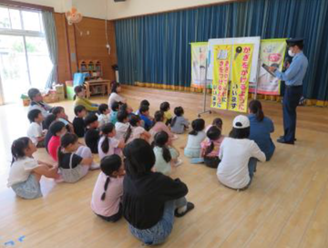 令和7年5月14日　ちびっこおまわりさん任命式（横地保育園）