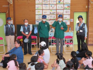 令和7年5月14日　ちびっこおまわりさん任命式（横地保育園）