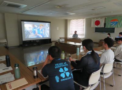 写真：青色防犯パトロール講習会（御前崎市）
