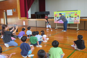 写真：防犯教室（小笠東小学校）