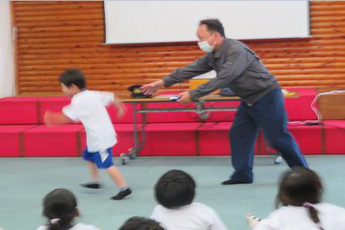 写真：防犯教室（小笠南小学校）