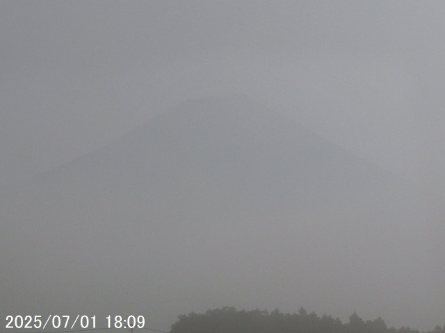 Mt. Fuji seen from Fujinomiya. 