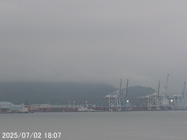 Mt. Fuji seen from Shimizu. 